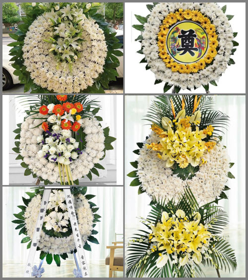 安徽六安市金寨县梅山镇三合村花圈速递